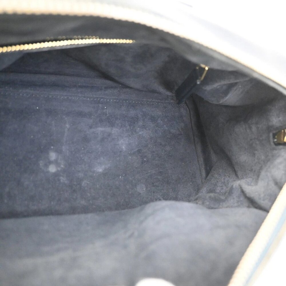 SAINT LAURENT Class Duffle 2way Shoulder Handbag Leather Blue GHW Italy 37ZA042 - Picture 10 of 16